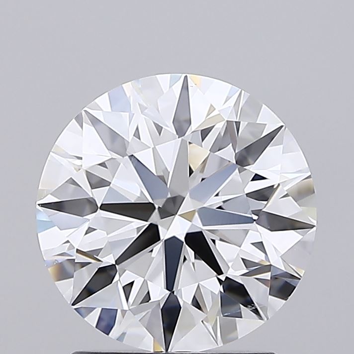 2.00 Carat Round Shaped, Ideal Cut, D Color, SI1 Clarity, IGI Certified Lab Grown Diamond
