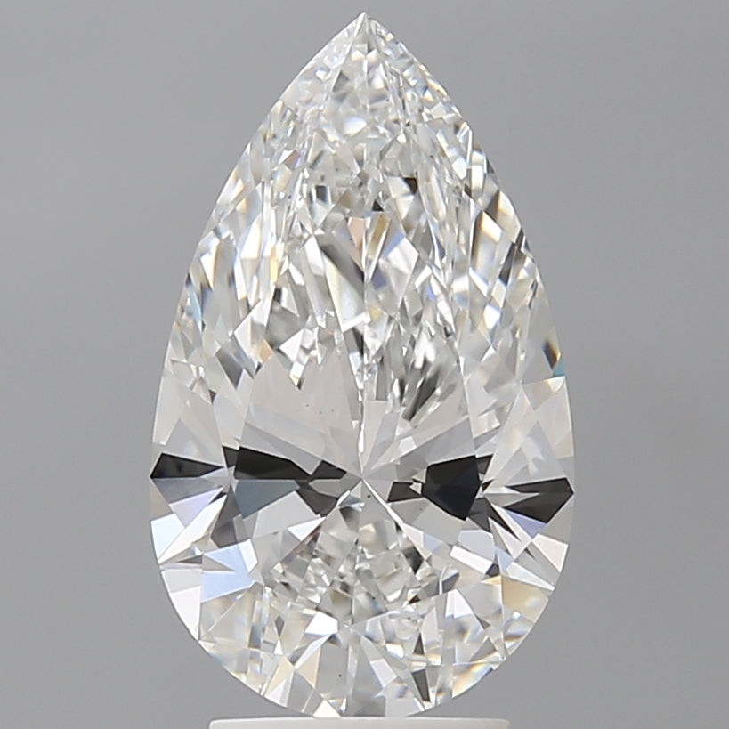 3.53 Carat Pear Shaped, Ideal Cut, F Color, VS1 Clarity, IGI Certified Lab Grown Diamond