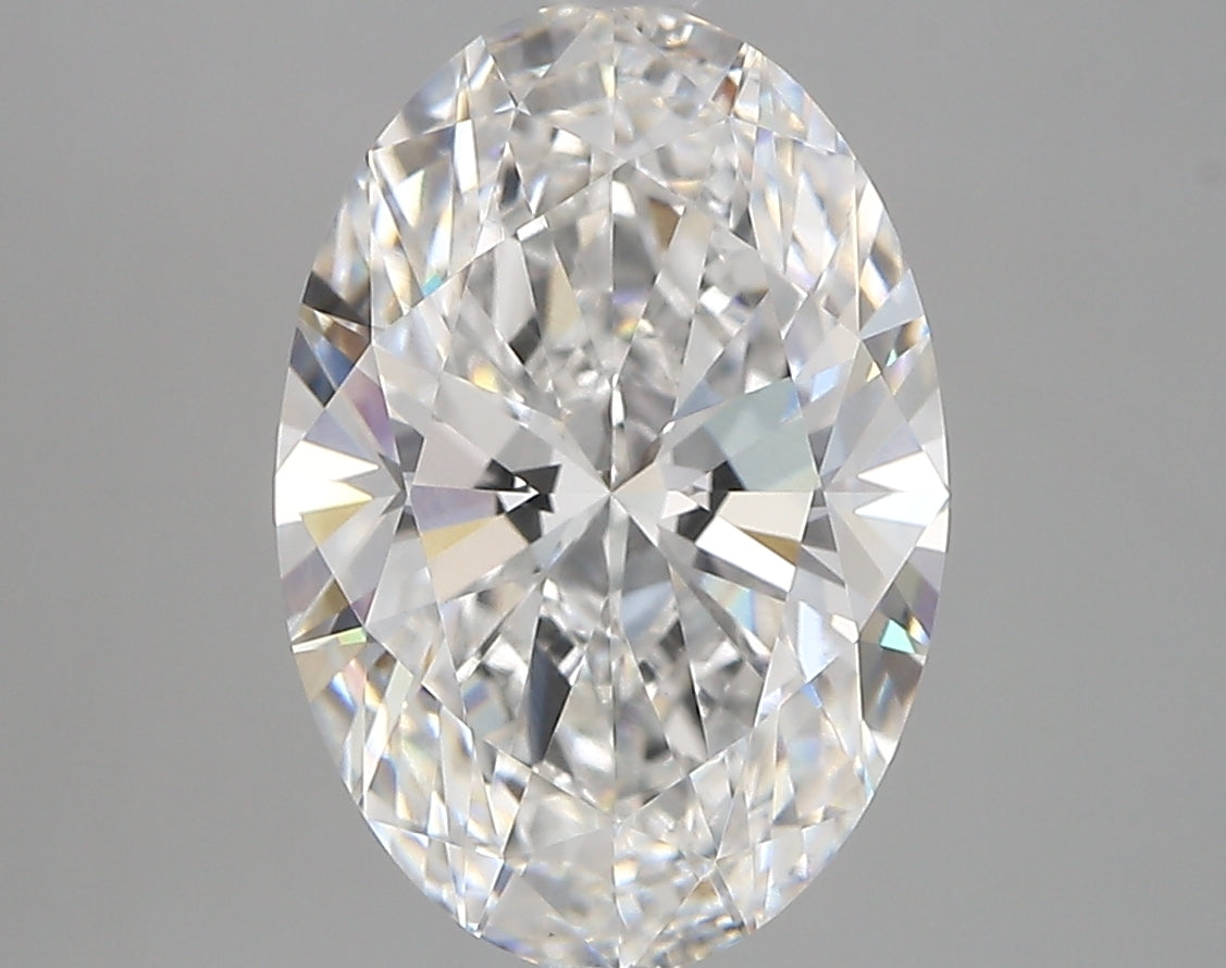 4.00 Carat Oval Shaped, Very Good Cut, E Color, VVS2 Clarity, IGI Certified Lab Grown Diamond