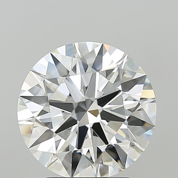3.09 Carat Round Shaped, Ideal Cut, F Color, VVS2 Clarity, IGI Certified Lab Grown Diamond