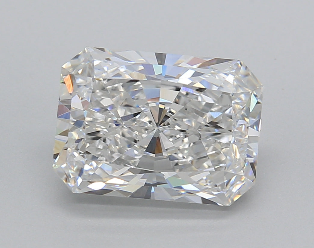 3.52 Carat Radiant Shaped, Excellent Cut, E Color, VVS2 Clarity, IGI Certified Lab Grown Diamond