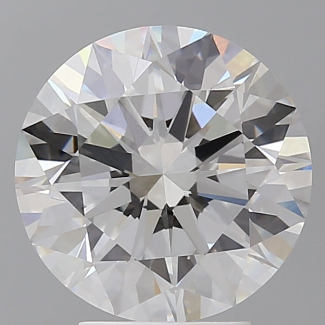 4.08 Carat Round Shaped, Ideal Cut, E Color, VVS2 Clarity, IGI Certified Lab Grown Diamond