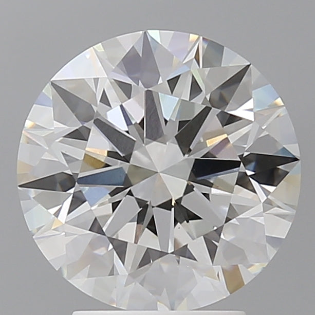 3.53 Carat Round Shaped, Ideal Cut, F Color, VVS2 Clarity, IGI Certified Lab Grown Diamond