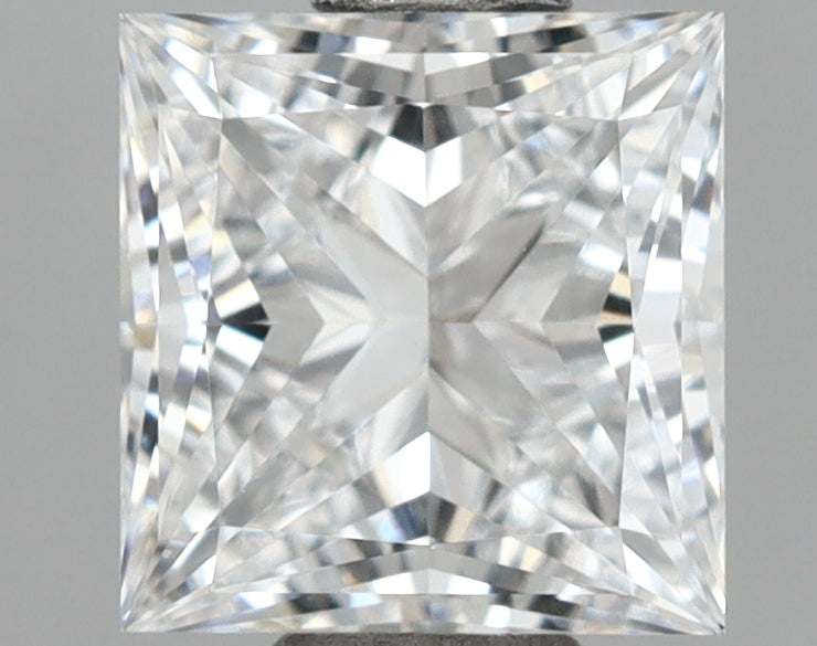 1.04 Carat Princess Shaped, Ideal Cut, D Color, VVS2 Clarity, IGI Certified Lab Grown Diamond
