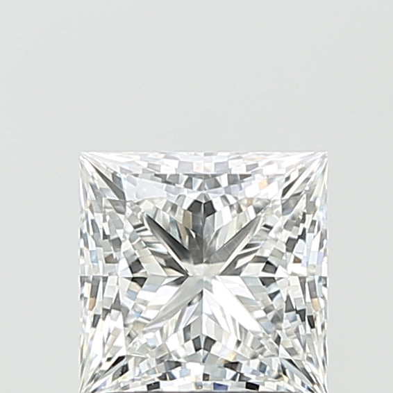 1.52 Carat Princess Shaped, Ideal Cut, E Color, VS1 Clarity, IGI Certified Lab Grown Diamond