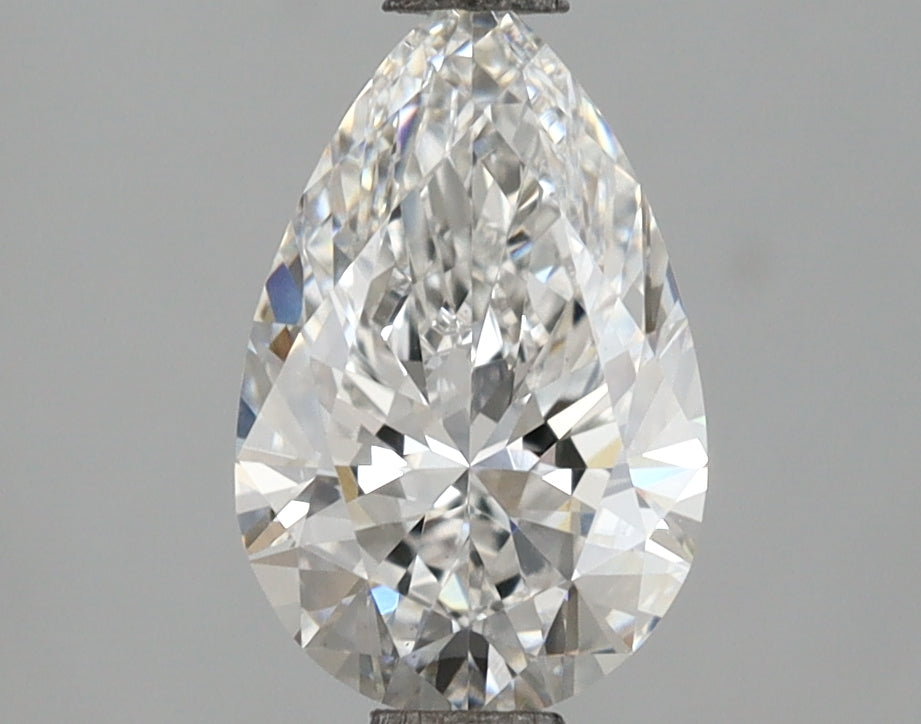 1.54 Carat Pear Shaped, Ideal Cut, E Color, VS1 Clarity, IGI Certified Lab Grown Diamond