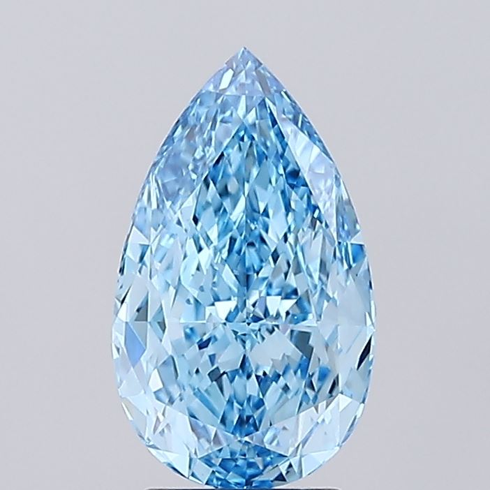 3.02 Carat Pear Shaped, Excellent Cut, VVS2 Clarity, IGI Certified Lab Grown Diamond