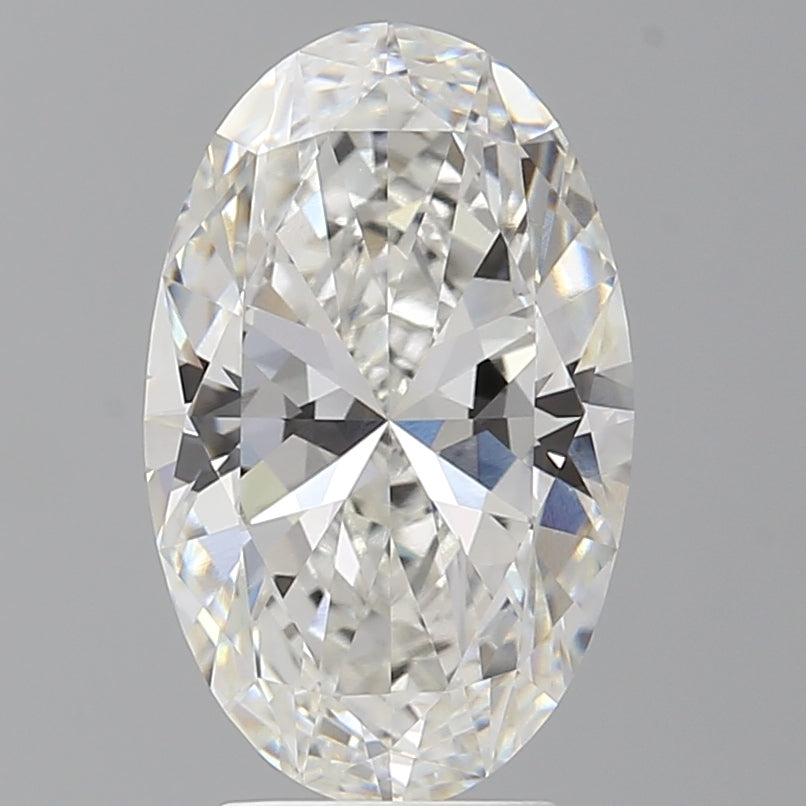 3.98 Carat Oval Shaped, Ideal Cut, F Color, VVS2 Clarity, IGI Certified Lab Grown Diamond