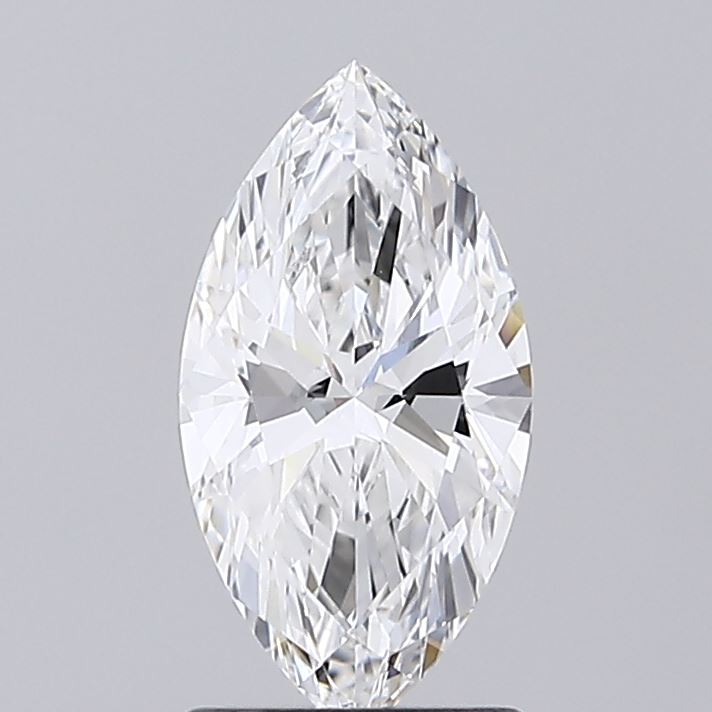 1.23 Carat Marquise Shaped, Ideal Cut, E Color, VVS2 Clarity, IGI Certified Lab Grown Diamond