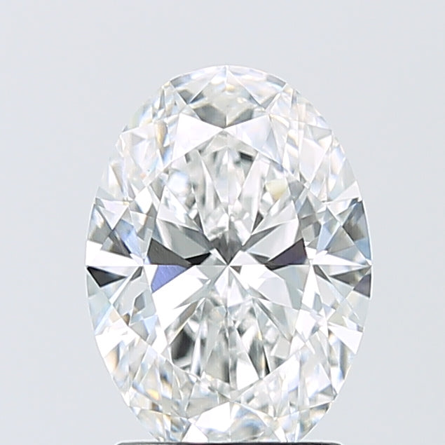 2.07 Carat Oval Shaped, Ideal Cut, D Color, VVS2 Clarity, IGI Certified Lab Grown Diamond