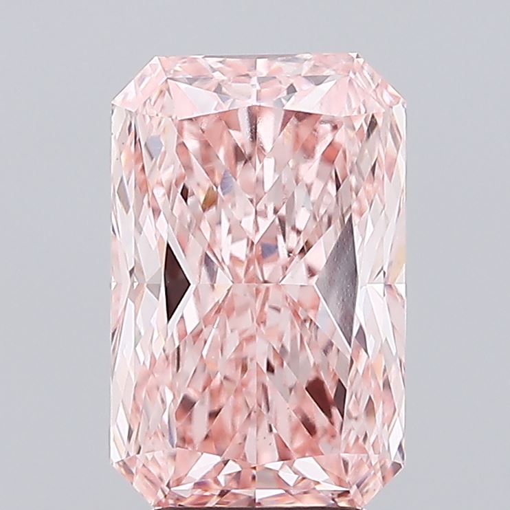 4.02 Carat Radiant Shaped, Ideal Cut, VVS2 Clarity, IGI Certified Lab Grown Diamond