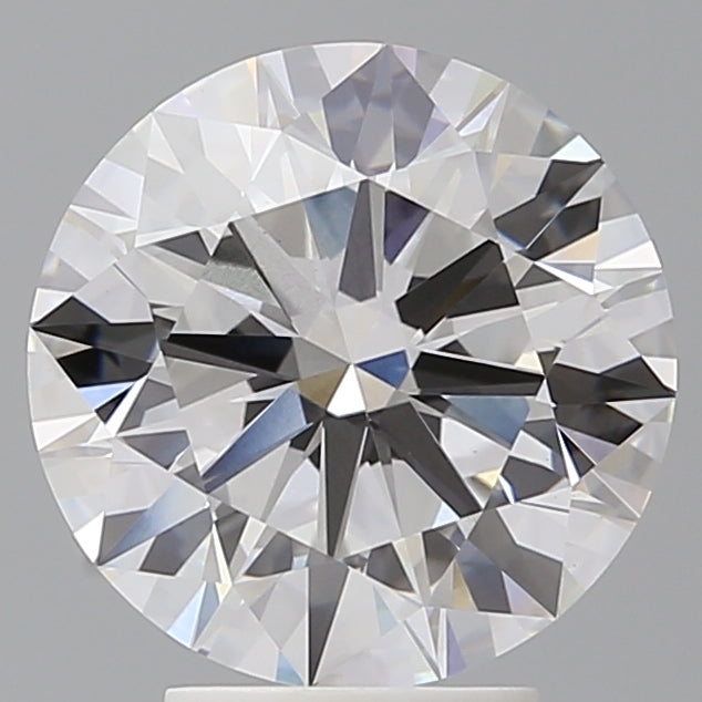 4.10 Carat Round Shaped, Ideal Cut, E Color, VVS2 Clarity, IGI Certified Lab Grown Diamond
