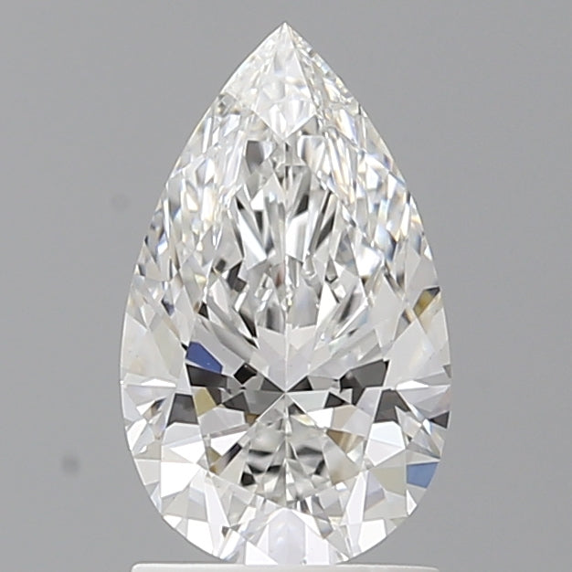 1.58 Carat Pear Shaped, Ideal Cut, E Color, VVS2 Clarity, IGI Certified Lab Grown Diamond