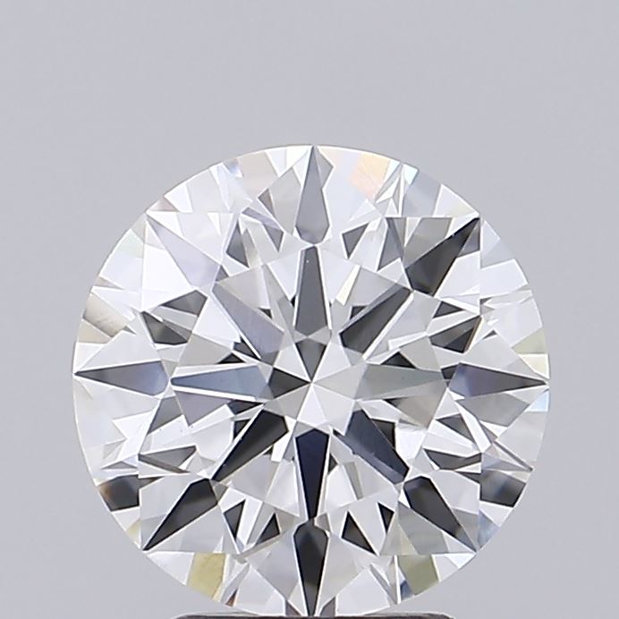 2.11 Carat Round Shaped, Ideal Cut, F Color, VVS2 Clarity, IGI Certified Lab Grown Diamond