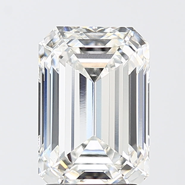 3.09 Carat Emerald Shaped, Ideal Cut, F Color, VS1 Clarity, IGI Certified Lab Grown Diamond