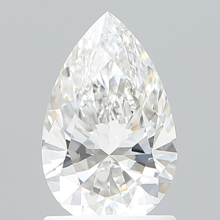 1.20 Carat Pear Shaped, Ideal Cut, D Color, VS1 Clarity, IGI Certified Lab Grown Diamond