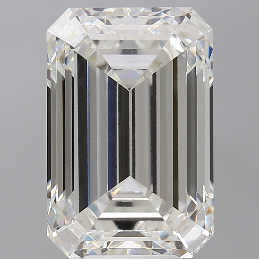 8.54 Carat Emerald Shaped, Ideal Cut, F Color, VS1 Clarity, IGI Certified Lab Grown Diamond