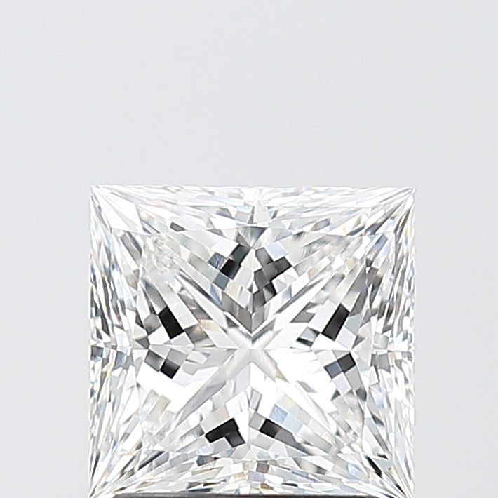 2.05 Carat Princess Shaped, Ideal Cut, E Color, VVS1 Clarity, IGI Certified Lab Grown Diamond