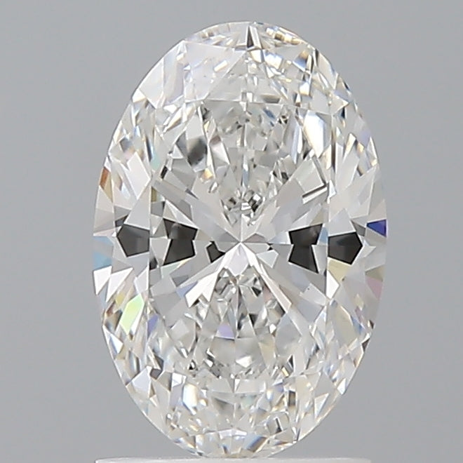 1.57 Carat Oval Shaped, Ideal Cut, E Color, VVS2 Clarity, IGI Certified Lab Grown Diamond