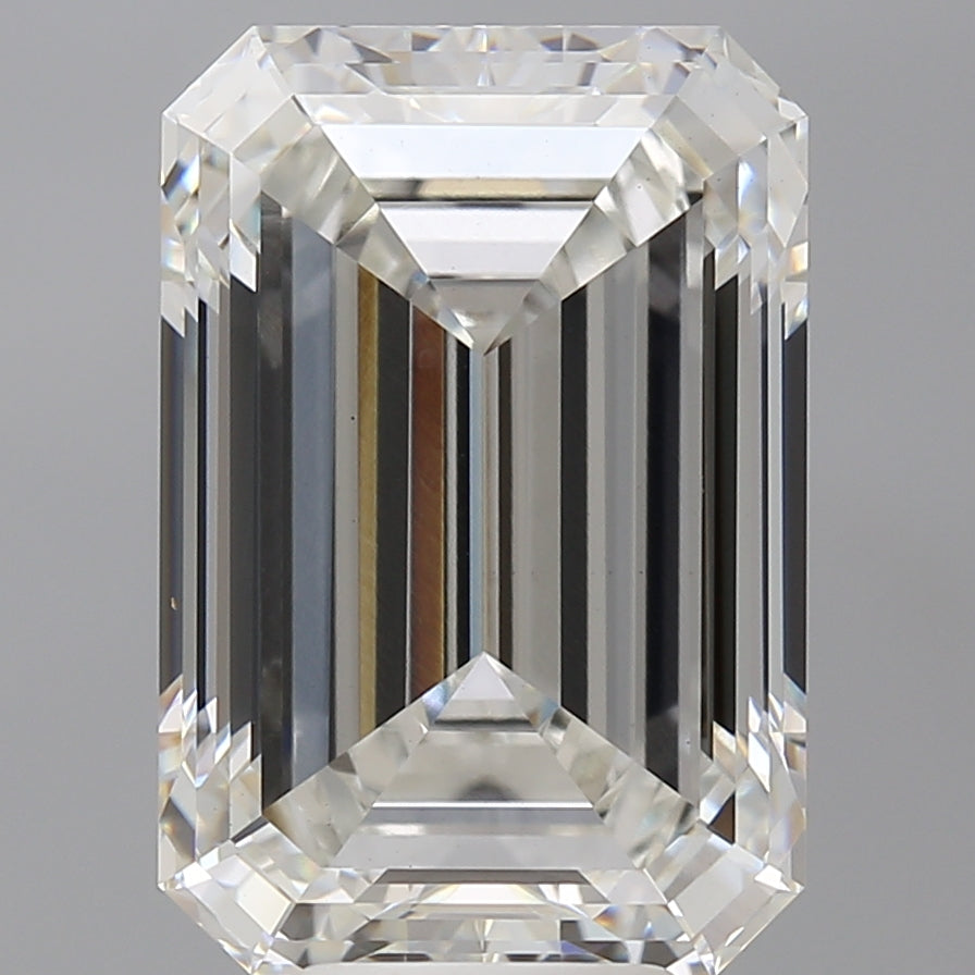 8.03 Carat Emerald Shaped, Ideal Cut, F Color, VVS2 Clarity, IGI Certified Lab Grown Diamond