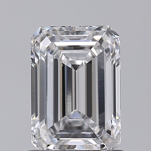 1.00 Carat Emerald Shaped, Very Good Cut, D Color, VVS2 Clarity, IGI Certified Lab Grown Diamond