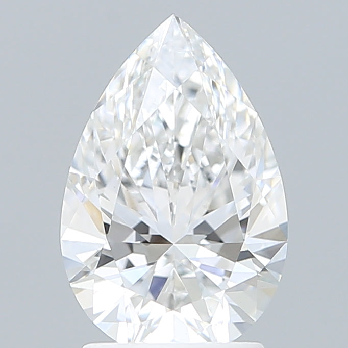 2.06 Carat Pear Shaped, Ideal Cut, D Color, VVS2 Clarity, IGI Certified Lab Grown Diamond