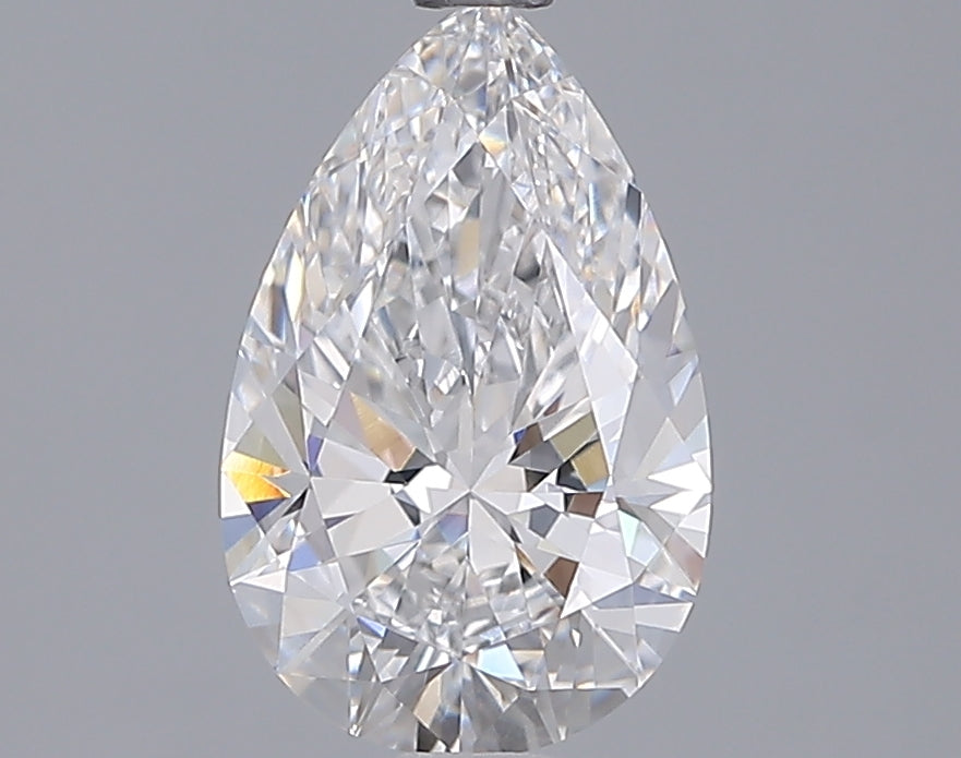 1.56 Carat Pear Shaped, Ideal Cut, D Color, VVS2 Clarity, IGI Certified Lab Grown Diamond