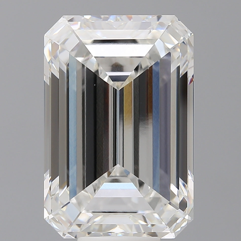 12.04 Carat Emerald Shaped, Ideal Cut, F Color, VVS2 Clarity, IGI Certified Lab Grown Diamond