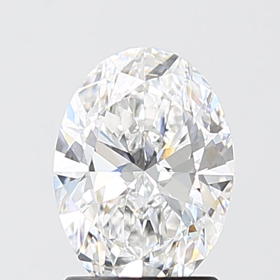1.50 Carat Oval Shaped, Ideal Cut, D Color, VVS2 Clarity, IGI Certified Lab Grown Diamond