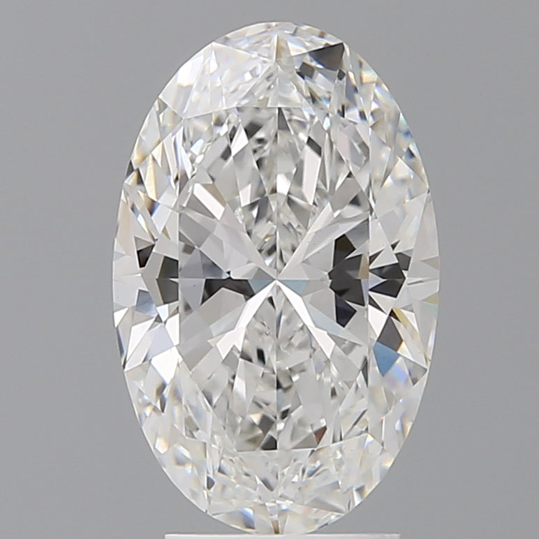 3.55 Carat Oval Shaped, Ideal Cut, E Color, VVS2 Clarity, IGI Certified Lab Grown Diamond