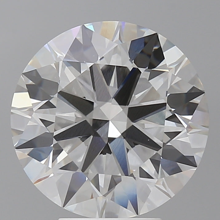 5.56 Carat Round Shaped, Ideal Cut, E Color, VVS2 Clarity, IGI Certified Lab Grown Diamond