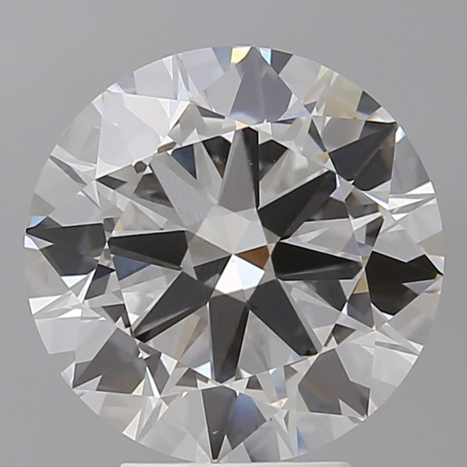 4.53 Carat Round Shaped, Excellent Cut, F Color, VVS2 Clarity, IGI Certified Lab Grown Diamond