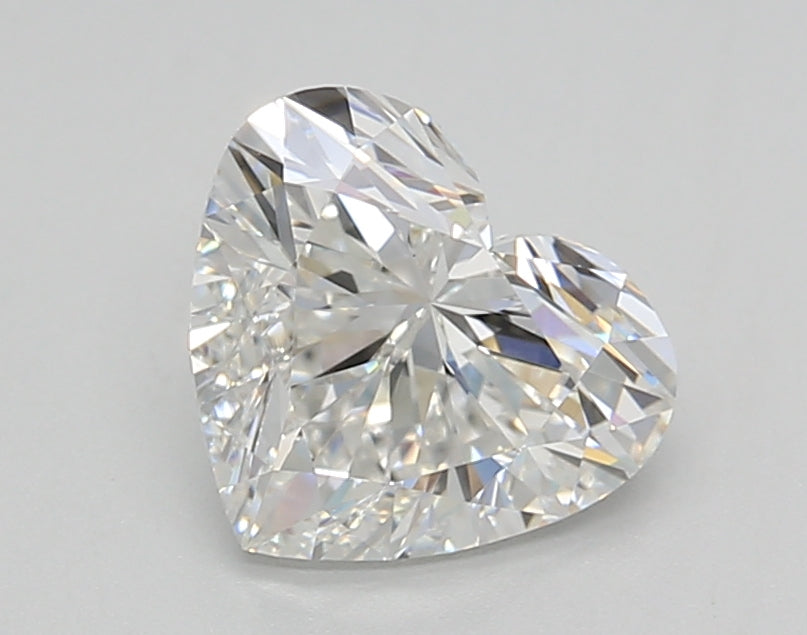 1.50 Carat Heart Shaped, Ideal Cut, F Color, VS2 Clarity, GIA Certified Lab Grown Diamond