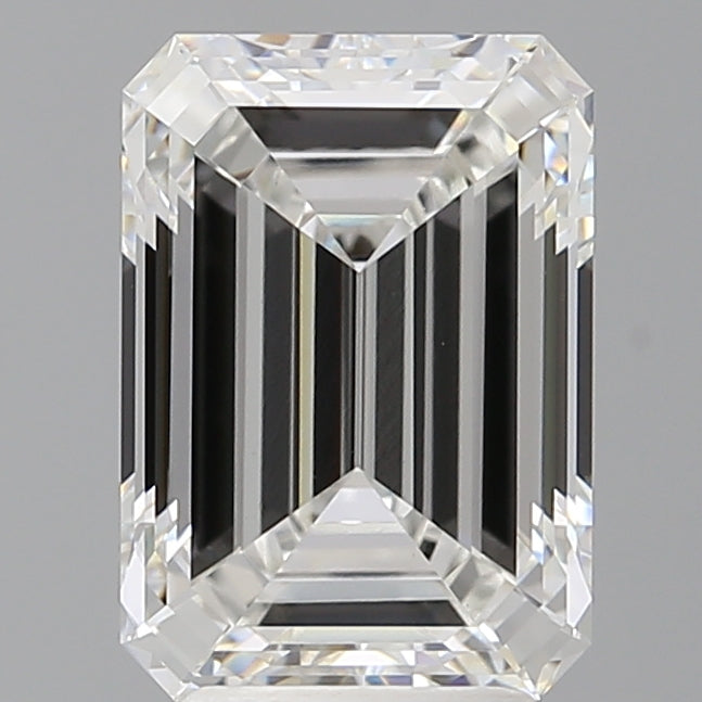 4.05 Carat Emerald Shaped, Ideal Cut, E Color, VVS2 Clarity, IGI Certified Lab Grown Diamond