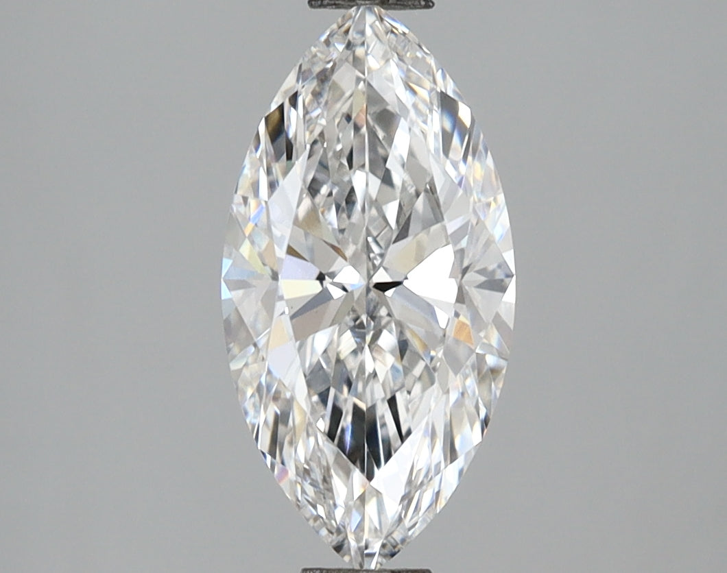 1.58 Carat Marquise Shaped, Ideal Cut, E Color, VS1 Clarity, IGI Certified Lab Grown Diamond