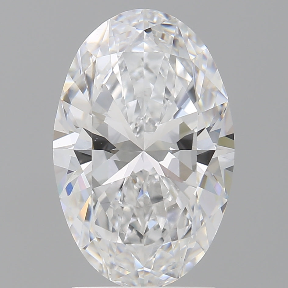 2.59 Carat Oval Shaped, Ideal Cut, D Color, VS1 Clarity, IGI Certified Lab Grown Diamond