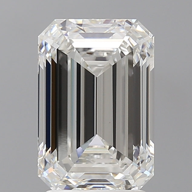 3.08 Carat Emerald Shaped, Ideal Cut, E Color, VVS2 Clarity, IGI Certified Lab Grown Diamond