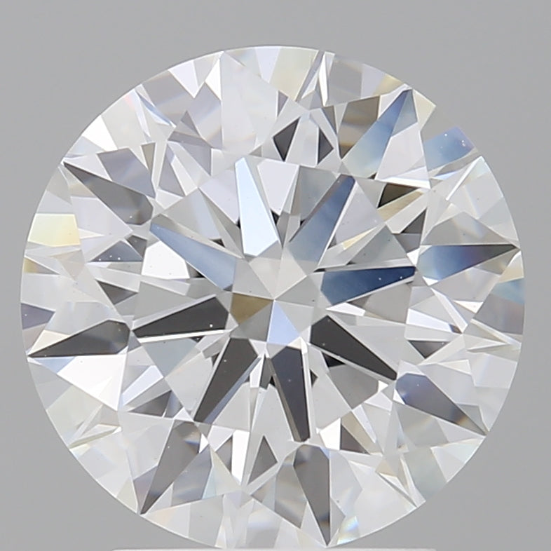 3.10 Carat Round Shaped, Ideal Cut, E Color, VVS2 Clarity, IGI Certified Lab Grown Diamond