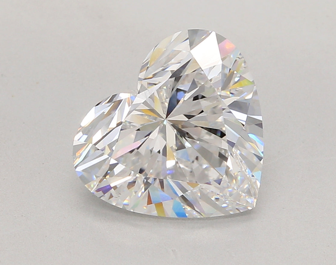 4.53 Carat Heart Shaped, Ideal Cut, D Color, VS1 Clarity, IGI Certified Lab Grown Diamond