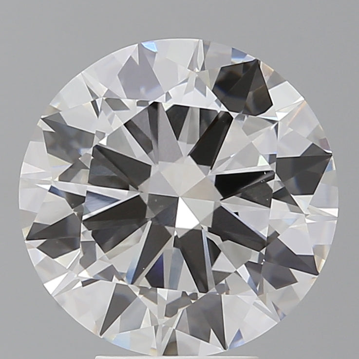 5.51 Carat Round Shaped, Excellent Cut, F Color, VVS2 Clarity, IGI Certified Lab Grown Diamond
