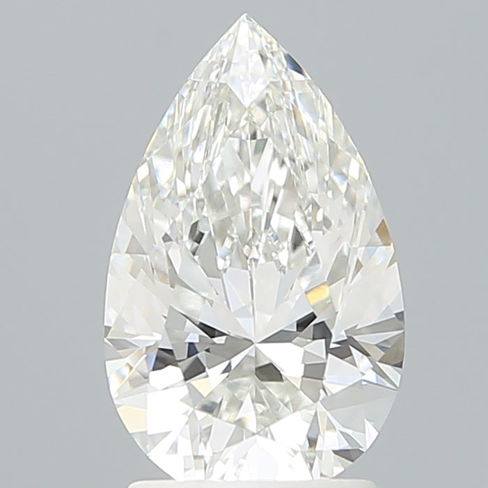 2.10 Carat Pear Shaped, Excellent Cut, F Color, VVS2 Clarity, IGI Certified Lab Grown Diamond