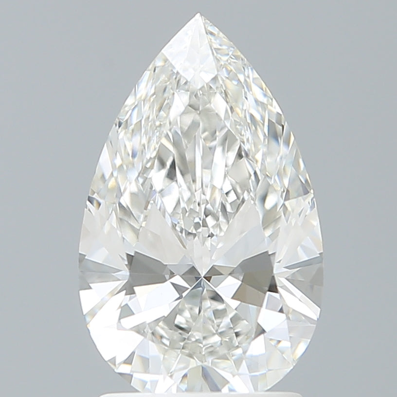 1.99 Carat Pear Shaped, Ideal Cut, F Color, VVS2 Clarity, IGI Certified Lab Grown Diamond