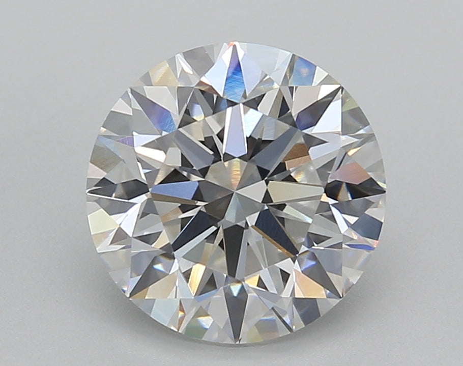 3.02 Carat Round Shaped, Excellent Cut, F Color, VVS2 Clarity, IGI Certified Lab Grown Diamond