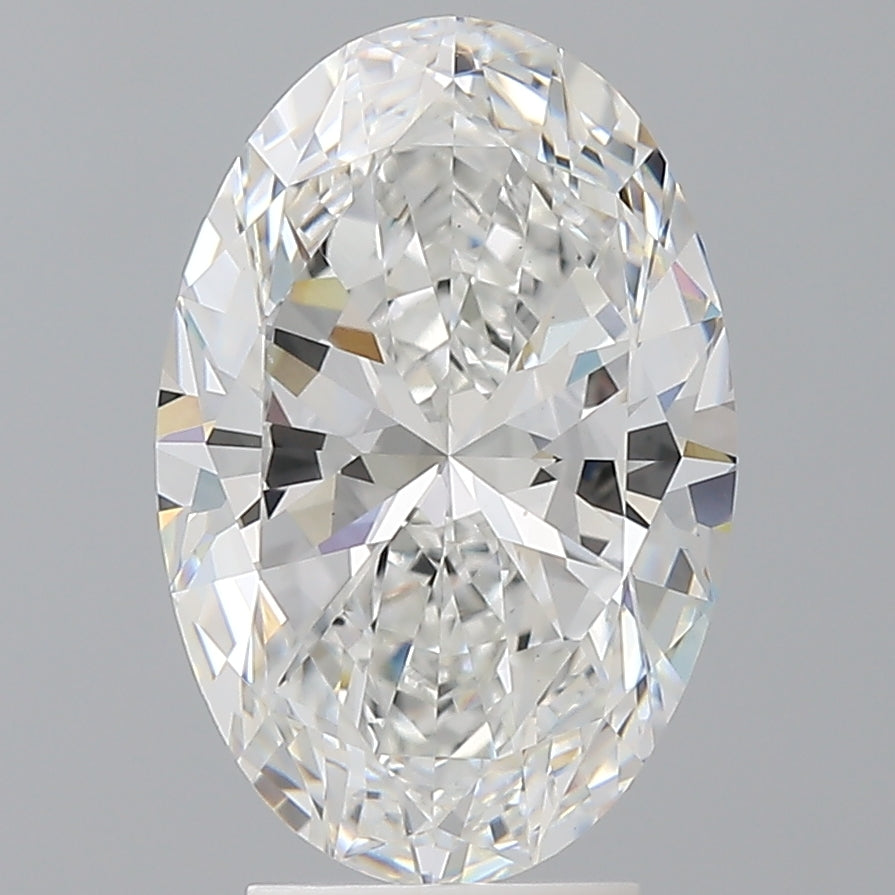 4.10 Carat Oval Shaped, Ideal Cut, E Color, VVS2 Clarity, IGI Certified Lab Grown Diamond