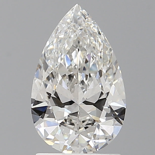 1.60 Carat Pear Shaped, Ideal Cut, F Color, VS1 Clarity, IGI Certified Lab Grown Diamond