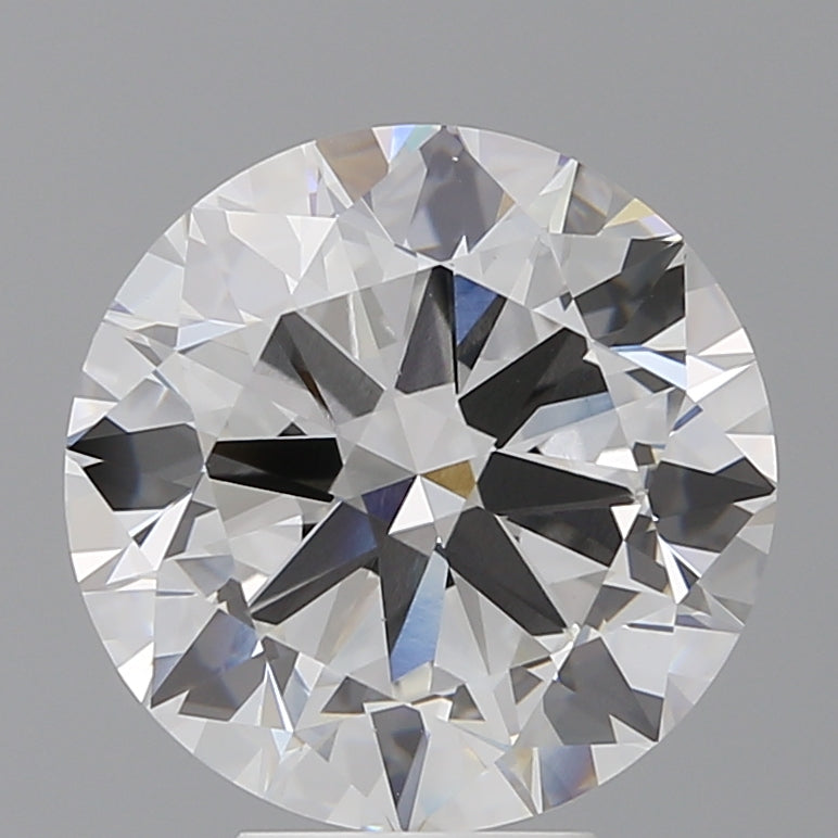 6.03 Carat Round Shaped, Excellent Cut, E Color, VVS2 Clarity, IGI Certified Lab Grown Diamond