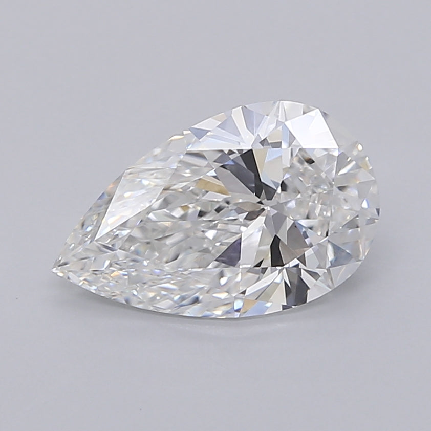 2.04 Carat Pear Shaped, Ideal Cut, E Color, VVS1 Clarity, IGI Certified Lab Grown Diamond