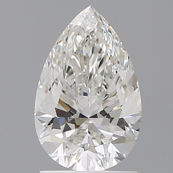 1.60 Carat Pear Shaped, Ideal Cut, F Color, VVS2 Clarity, IGI Certified Lab Grown Diamond