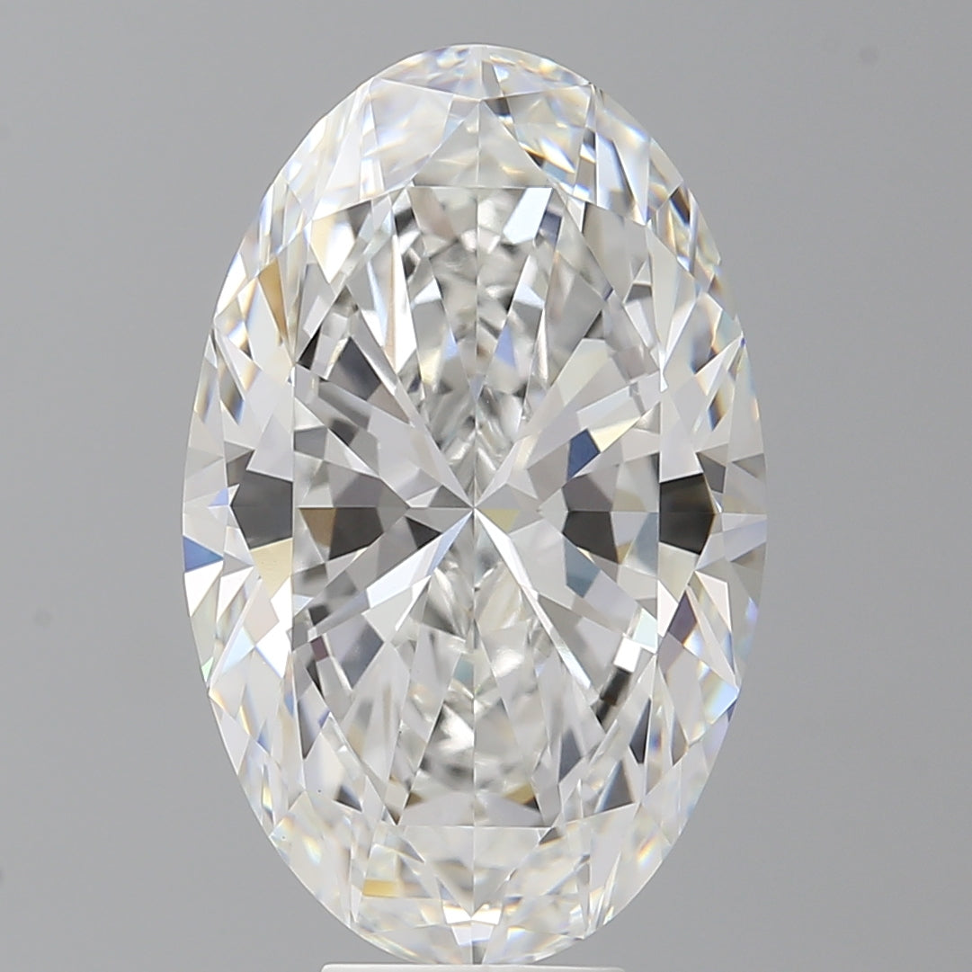 9.09 Carat Oval Shaped, Ideal Cut, F Color, VVS2 Clarity, IGI Certified Lab Grown Diamond