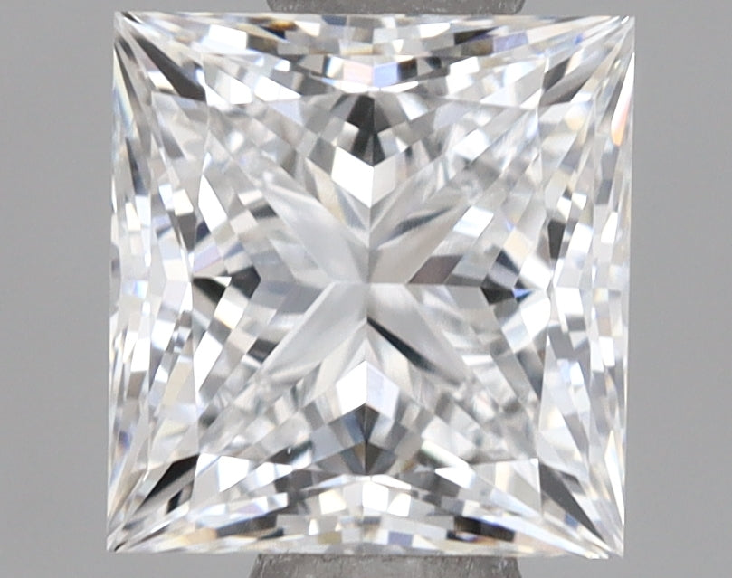 1.08 Carat Princess Shaped, Ideal Cut, D Color, VVS1 Clarity, IGI Certified Lab Grown Diamond